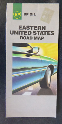 1988 Eastern United States road map BP oil  gas