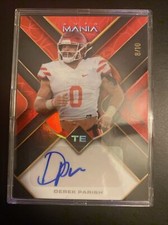 2023 Wild Card Auto Mania Pro Football #'d /10 Derek Parish