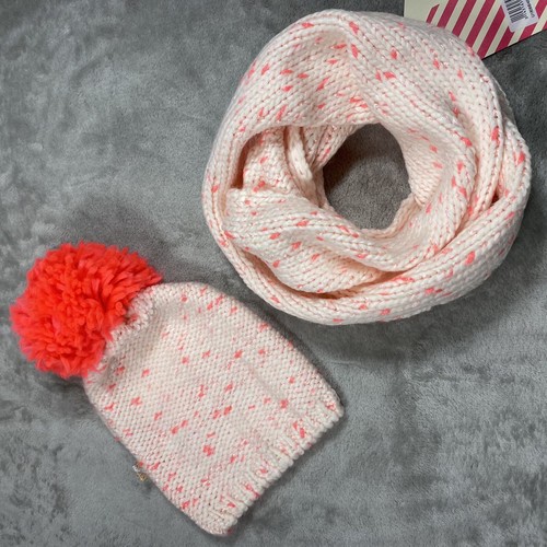 BILLIEBLUSH size T2 Baby Toddler Hat & Scarf 2PC Matching Set Pink Knit NWT - Picture 2 of 13