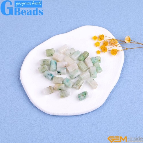 Natural Assorted Gemstone Faceted Tube Column Beads for Jewelry Making 8x12mm - Picture 43 of 192