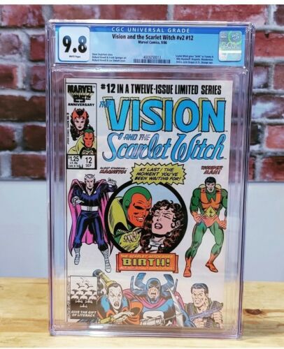 Vision Scarlet Witch #12 Graded Comic (Marvel Comics 1986) CGC 9.8 White Pages! - Picture 1 of 2