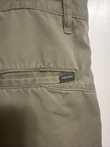 VOLCOM Mens Corpo Class Khaki "True To This" Chino Casual Shorts 36 - Picture 4 of 5