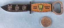 US NAVY CHALLENGE COIN SERE WEST CHIEFS MESS / CPO / K-BAR KNIFE