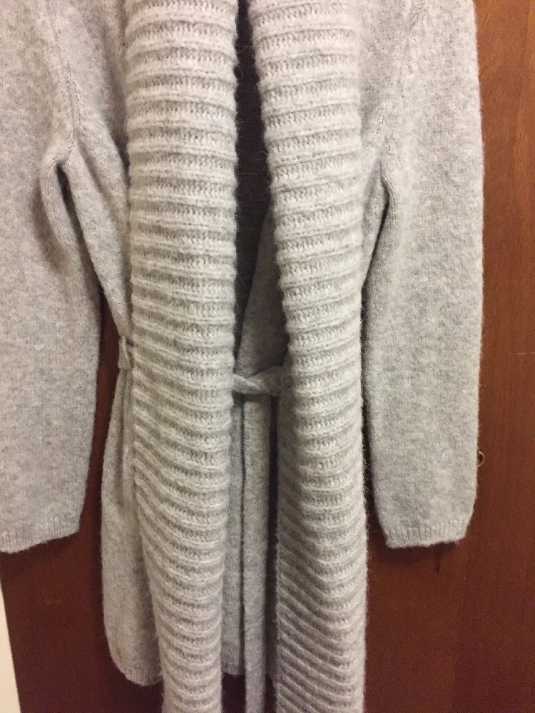 MAISON MARGIELA Raro cappotto maglione lungo sciarpa attaccata spessa Maison Martin Margiela