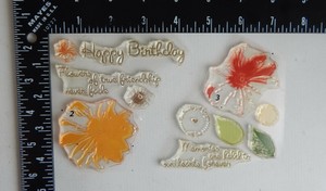 Kitchen Sink Stamps Phrases Flowers Leaves Stamp Set Ebay