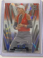 MEGAN FUDGE 2024 Leaf Metal Pickleball #44 Lava RWB XRC 21/25 (H4)