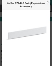 KOHLER K-5451-S33 EXPRESSIONS SIDESPLASH KIT. 22  Side Splashes White.