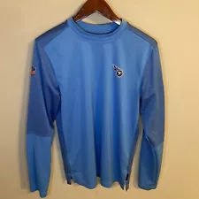 Tennesee Titans Shirt Mens Small Blue Long Sleeve NFL Dri Fit Nike Luke Steckel