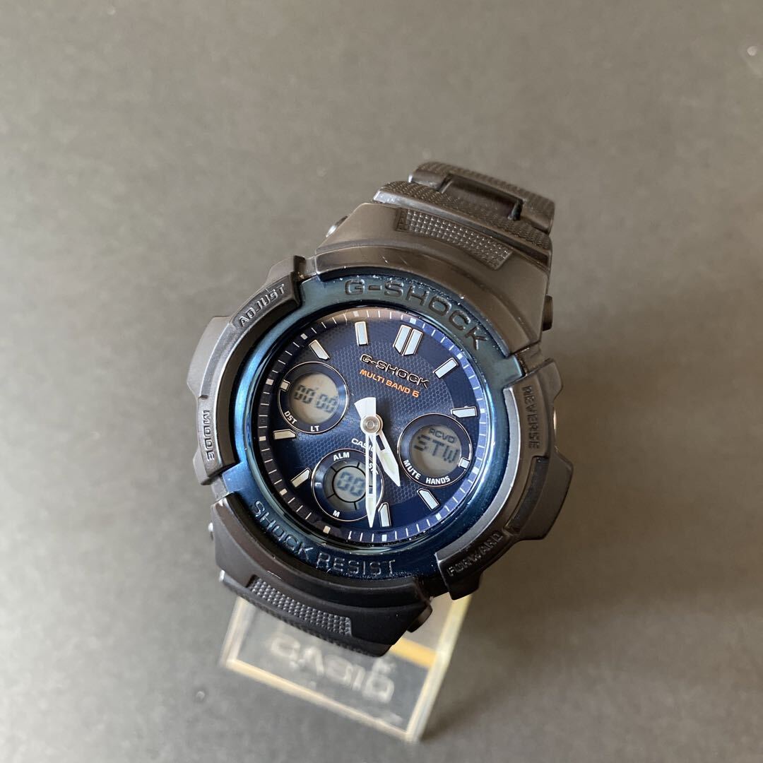 Casio G-Shock Awg-M100Sb Digital-Analog Solar Men Radio Casio G-Shock Awg-M100Sb Digital-Analog Solar Men Radio