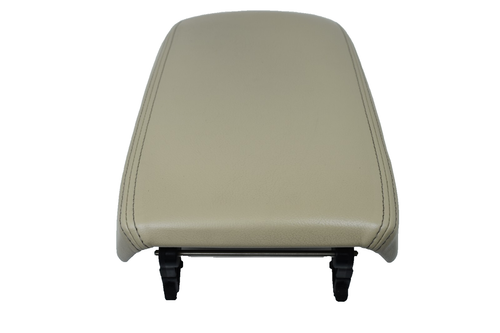 2009-2014 Acura TSX Center Console Beige Leather Armrest Top Lid Assembly OEM - Picture 5 of 8