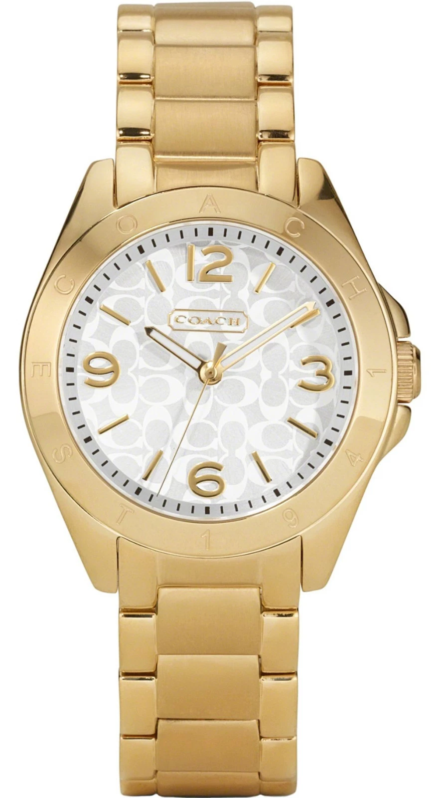 Orologio Donna Coach 14501779 Tristen Quadrante Bianco Tono Oro Acciaio Inox