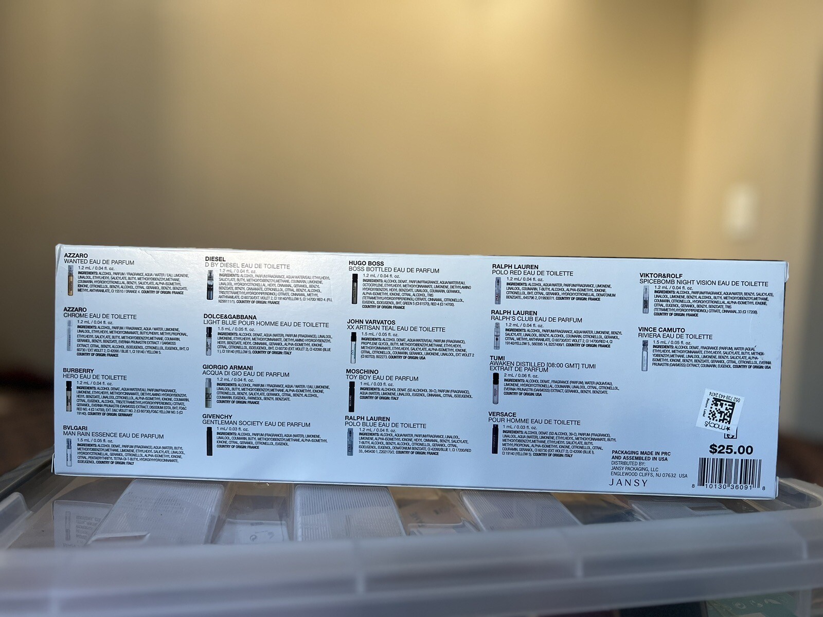 Macy’s 18 pc Luxury Men’s Cologne Samples Set Gift Box favorite