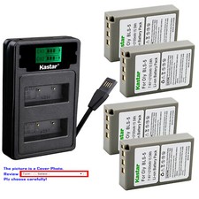 Kastar Battery LZD2 USB Charger for Olympus BLS-5 Olympus E-PL1s EPL1S Camera