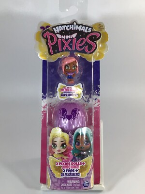 HATCHIMALS MINI PIXIES 2 Pixies Dolls + Jumbo Wings