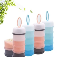 4-pc set Twist Lock Snack Storage Container No Spill Portable Stackable BPA Free