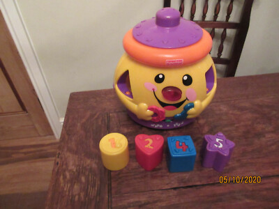 MATTEL 2005 FISHER PRICE SOUNDS COOKIE JAR SHAPE SURPRISE LAUGH LEARN  SHAPES N UK
