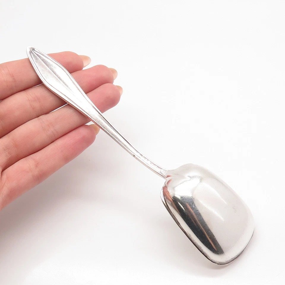 Antigua toalla Art Deco de plata de ley 925 1912 casarse con cuchara de azúcar Chilton Foto 2 de 4