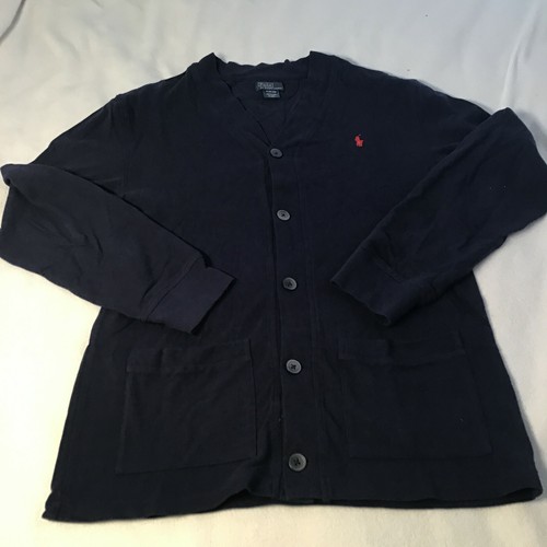 Polo Ralph Lauren Button Sweater Sz XL (18-20) Youth Long Sleeve Blue Buttons - Picture 5 of 7