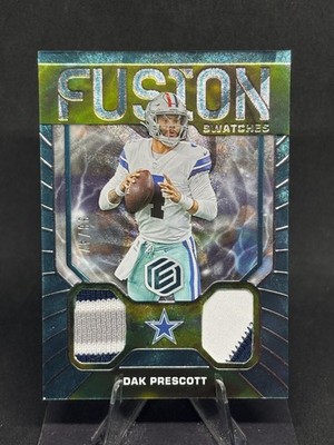 Dak Prescott 2022 Panini Elements - Fusion Swatches Blue /47 #FS-5 (Player-Used)