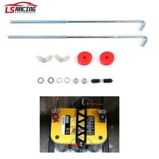 250mm 10 Inches Steel 3mm M3 Car Battery Hold Tie Down J-Hooks Bolts