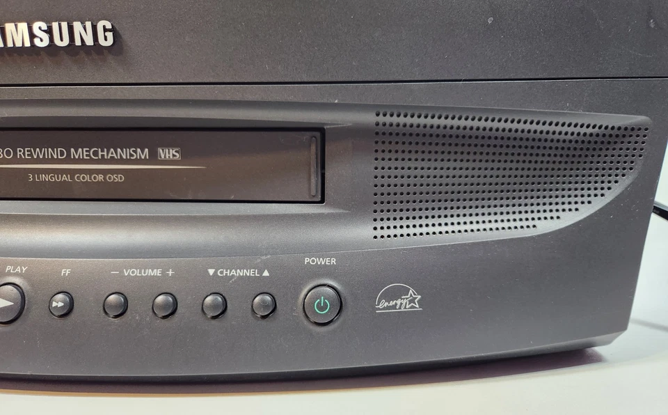 Samsung CXJ1952 19" VHS CRT TV w/Front Inputs Retro Gaming w/Remote TESTED/WORKS - Image 4 of 4