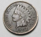 1902 INDIAN HEAD CENT,MOST OF LIBERTY, VERY NICE COIN!!!!(A2)