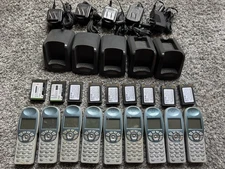 9 Spectralink Polycom 6020 Phones  charge stations, batteries, and plugs