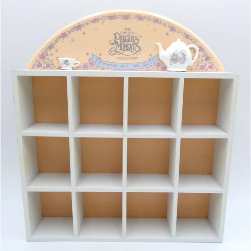 Enesco Precious Moments Wooden Shadow Box for Minis Friendship Hits The Spot