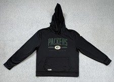 Green Bay Packers Hoodie Sweatshirt Mens XL Black NFL Football Team Apparel