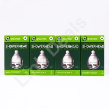 4 Pack Greenlite Water Saving Chrome Shower Head High Efficiency 1.5 GPM