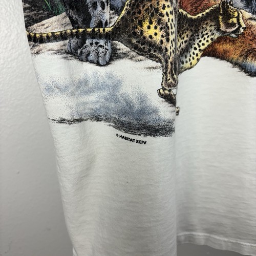Habitat vintage anni 90 grandi gatti leoni avvolgenti AOP natura punto singolo taglia XL - Foto 4 di 6