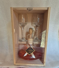 Grappa Buise Decanter Barrique in vetro soffiato + 2 calici  cl.50