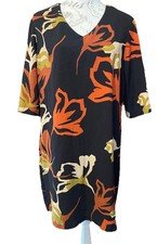 M&S UK 16 EU 44  Loose Fit V Neck Dress