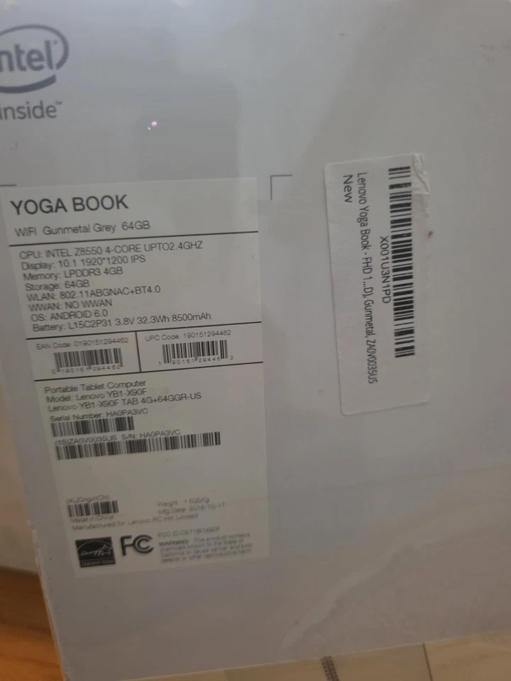 Lenovo Yoga Book YB1-X90F 64GB, Wi-Fi, 10.1in Gunmetal  - Image 2 of 4