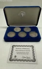 Set of Five US Morgan Dollar Coins in Case - 1878-1882