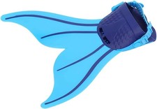 Kids Mermaid Swimming Diving Monofin Swimmable Tails Fin Training Flipper UK