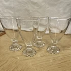 Vintage  Anchor Hocking "Boopie" clear glass, Set of 4.