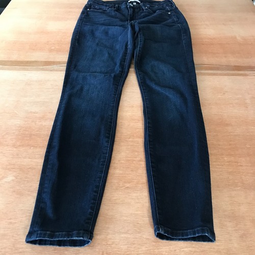 Good American Good Legs Jeans Damen 6/28 Blau Mid Rise Stretch Dark Wash Preppy - Bild 1 von 13