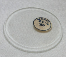 EXTRA THICK GLASS POCKET WATCH CRYSTAL 21 1/16 REPLACEMENT WATCHMAKER B21A