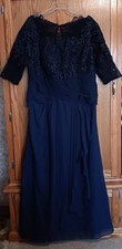 Mother of the Bride / Groom dress size 20 fits like 18 Navy