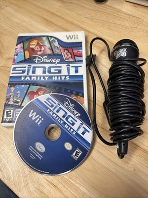 Disney Sing It Family Hits Nintendo Wii with Microphone