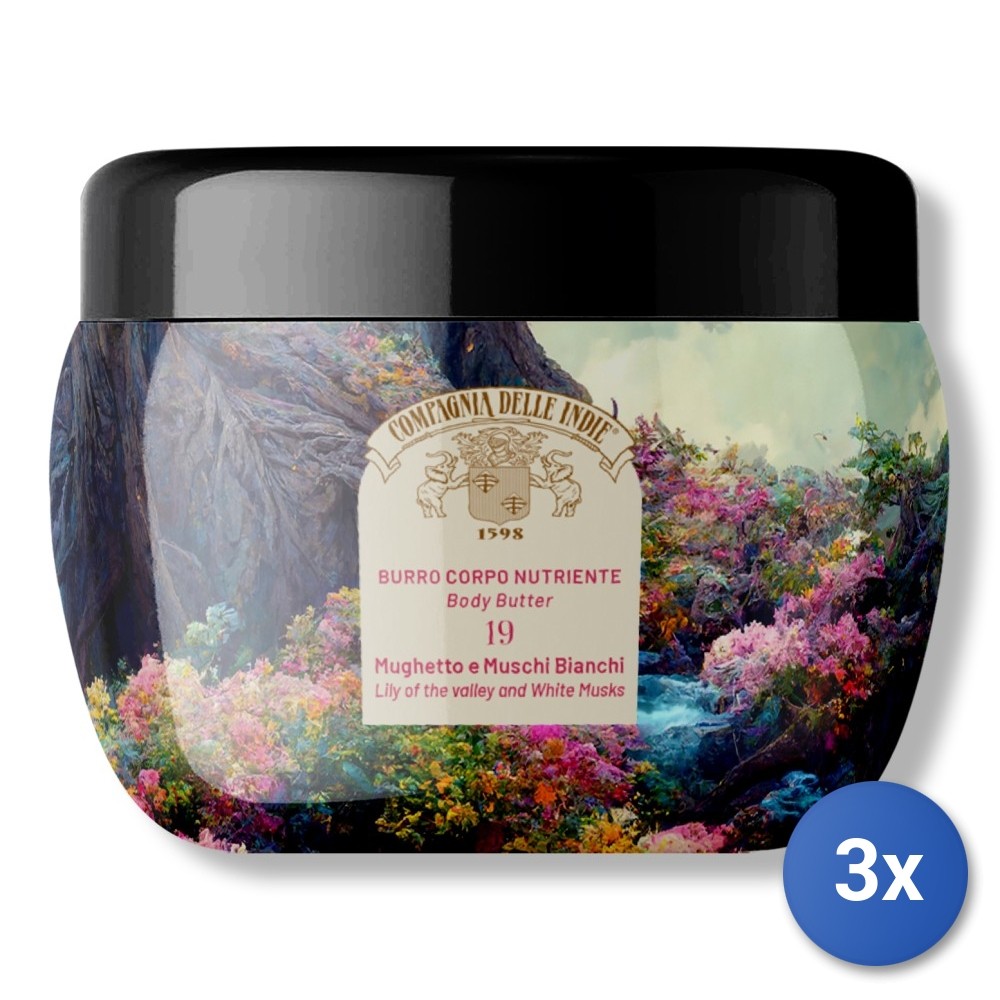 3X Company Of The Indies Body Butter 250 Ml. 19 Lily Of The Valley/Musk