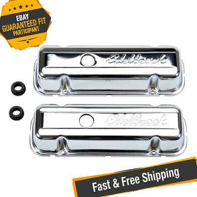 Edelbrock 4486 Signature Series Valve Covers for Buick 3.8L/4.1L V6