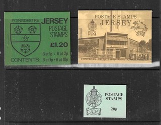 JERSEY 5 Booklets circa 1980 MNH