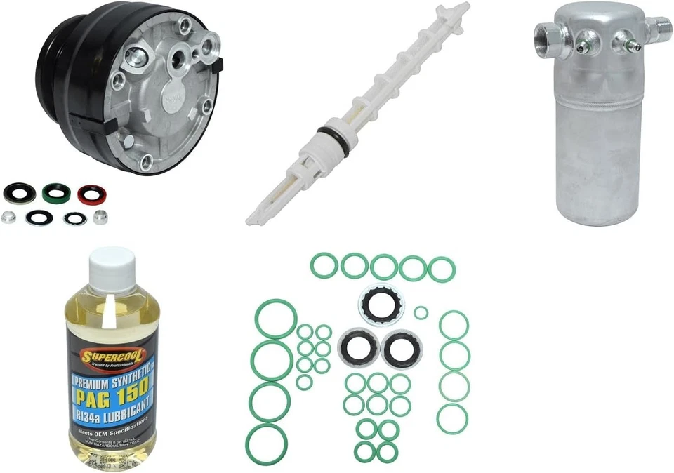 Chevrolet G10 G20 G30 1987-1991 compresor de aire acondicionado con kit de instalación Foto 3 de 4