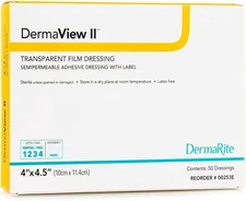 'S Dermaview II Transparent Film Dressing with Border - Frame Style Delivery, St