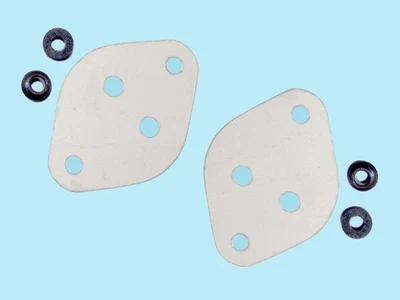 ALPHA REVOX 2 Véritables ISOLANTS MICA 40x28 mm Neufs + 4 Canons pour Transistors TO-3 Neufs