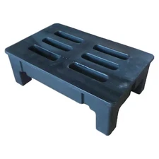 Heavy Duty Black One Piece Plastic Dunnage Rack 36"W x 22"D x 12"H