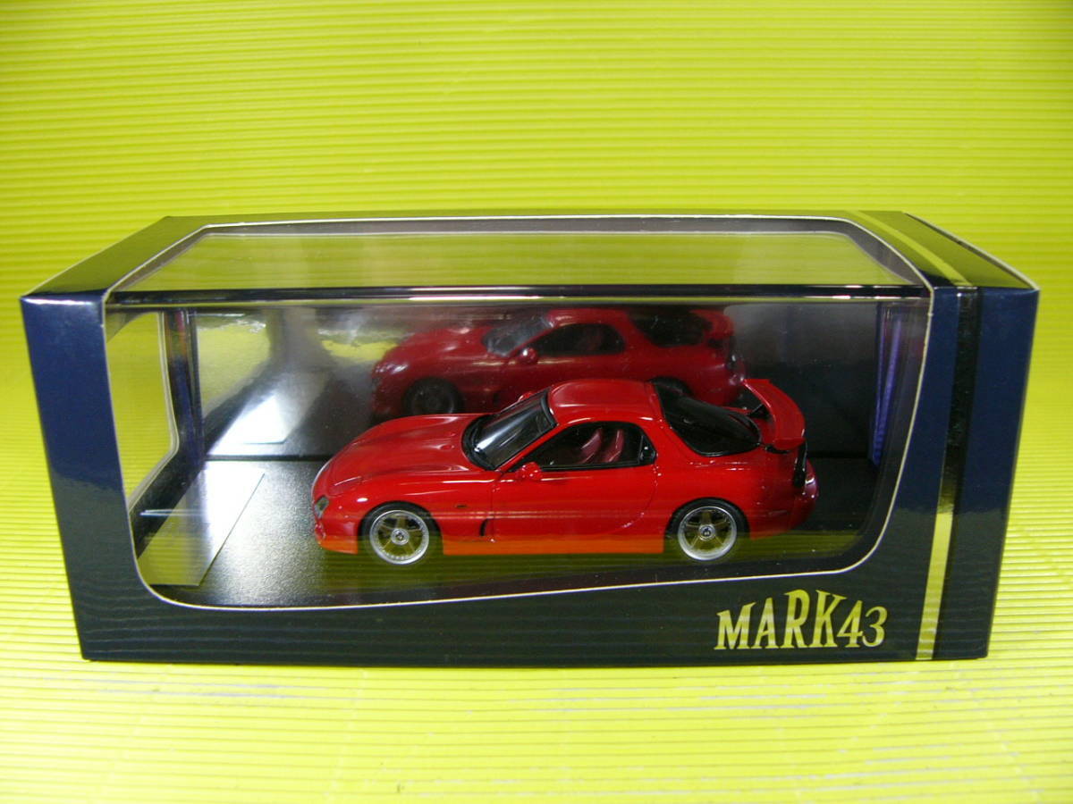 専門ショップ Mark43 1/43 Red Gt-Wing A-Spec Mazdaspeed Fd3S Rx-7 Mazda 乗用車