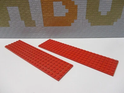 ( C6/10 ) Lego 2x Platte 6x24 rot  Star Wars Eisenbahn Modular 3026 - Bild 1 von 2